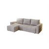 ECKSOFA Noha In Paros - Hellgrau, Holzwerkstoff/Textil (231/142cm) - Fun Möbel