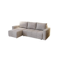 ECKSOFA Noha In Paros - Hellgrau, Holzwerkstoff/Textil (231/142cm) - Fun Möbel