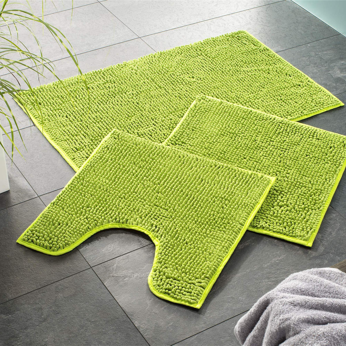 BADEMATTE PARIS - Grün, Textil (70/120cm) - WohnDirect