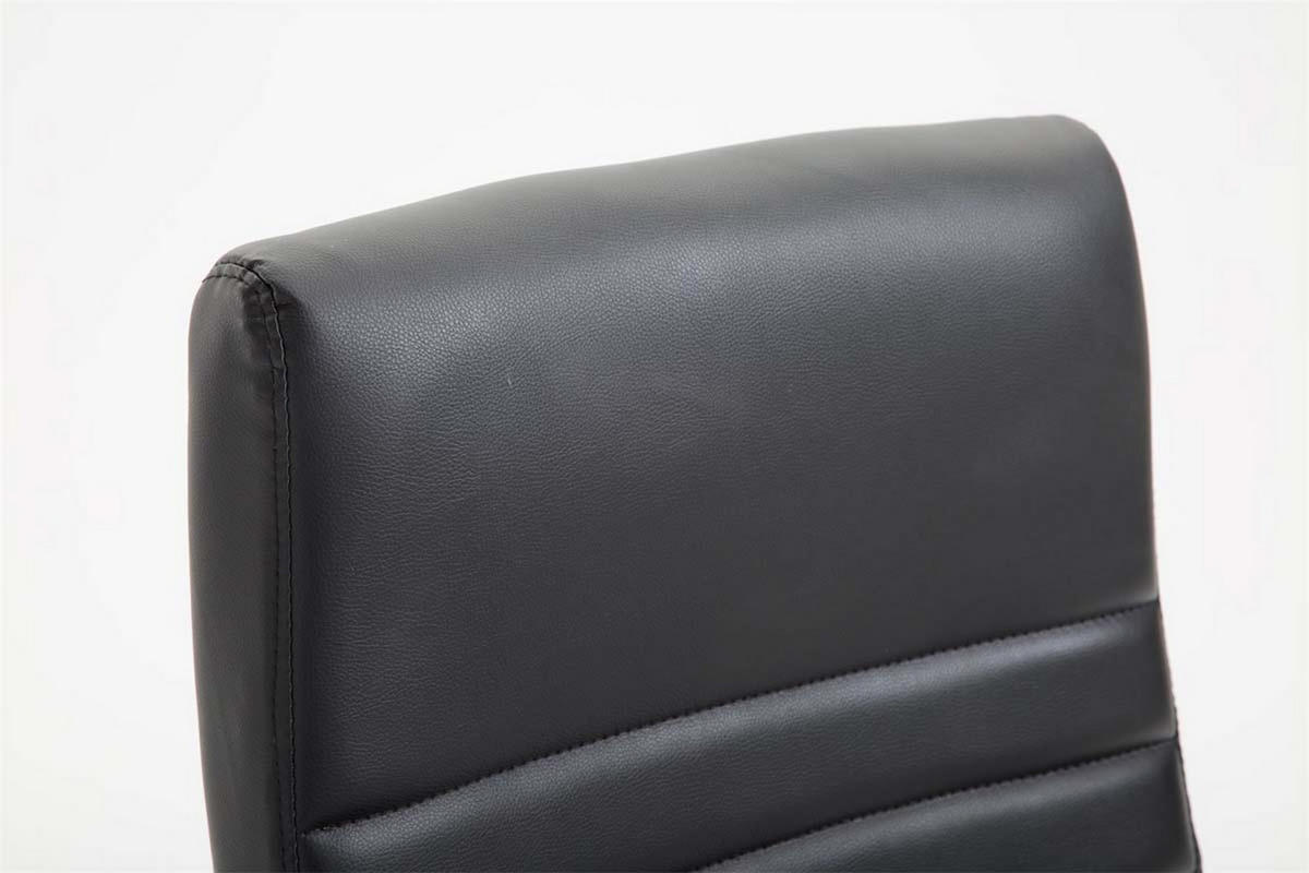 BÜROSTUHL Vallon, Kunstleder Schwarz - Schwarz, Textil/Metall (60/118/68cm) - TPFLiving