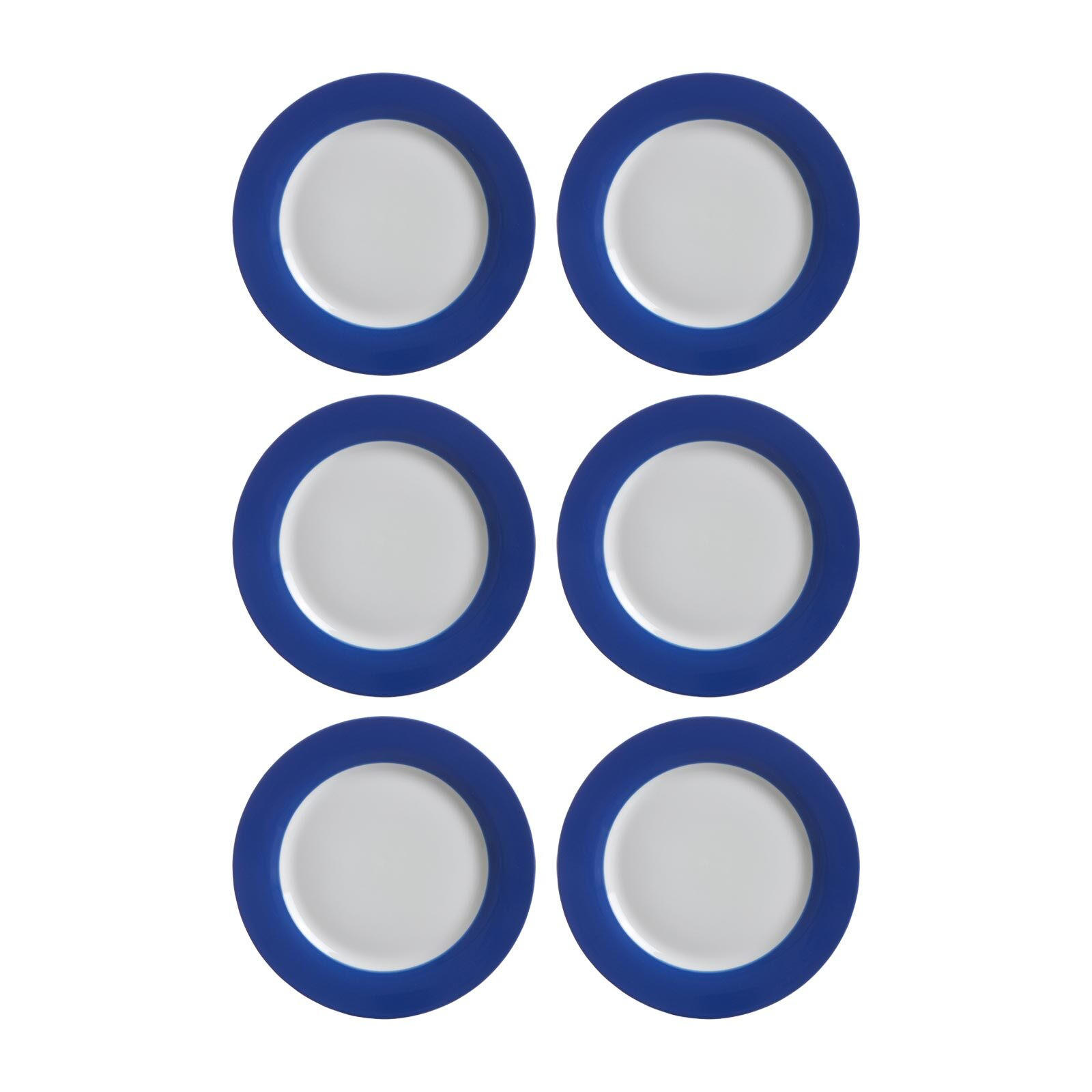 DESSERTTELLER Doppio Indigo Blau ø 20 cm 6er Set - Blau, Keramik (20cm) - Ritzenhoff Breker