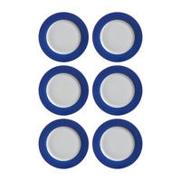 DESSERTTELLER Doppio Indigo Blau ø 20 cm 6er Set - Blau, Keramik (20cm) - Ritzenhoff Breker