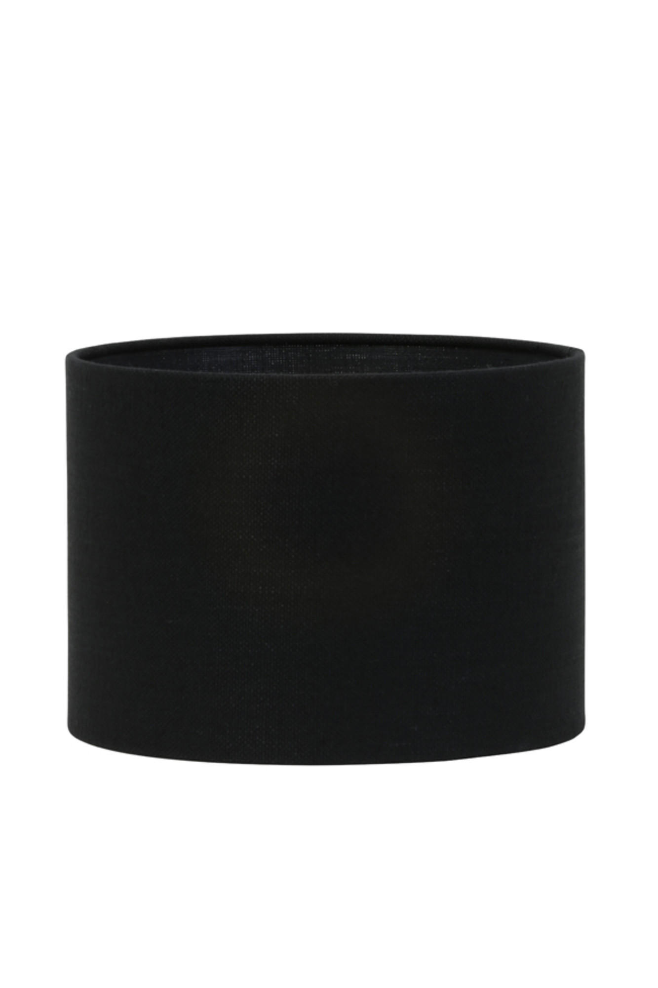 LAMPENSCHIRM Livigno Schwarz Ø30/21 cm - Schwarz, Textil (30/30/21cm) - Light & Living