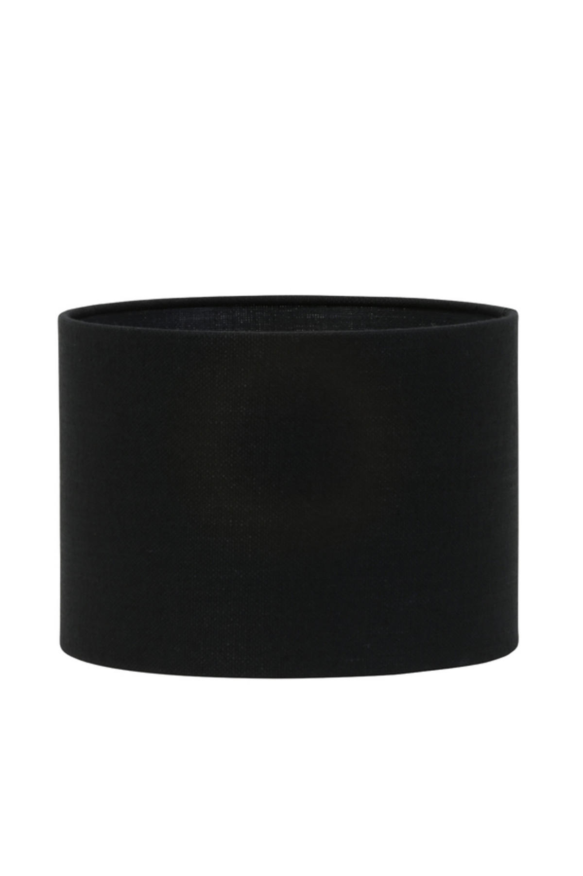 LAMPENSCHIRM Livigno Schwarz Ø30/21 cm - Schwarz, Textil (30/30/21cm) - Light & Living