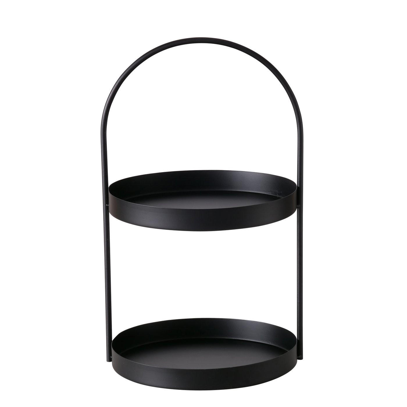 ETAGERE aus Metall Joko Schwarz 27/26/44 cm - Schwarz, Metall (44cm) - Boltze Home