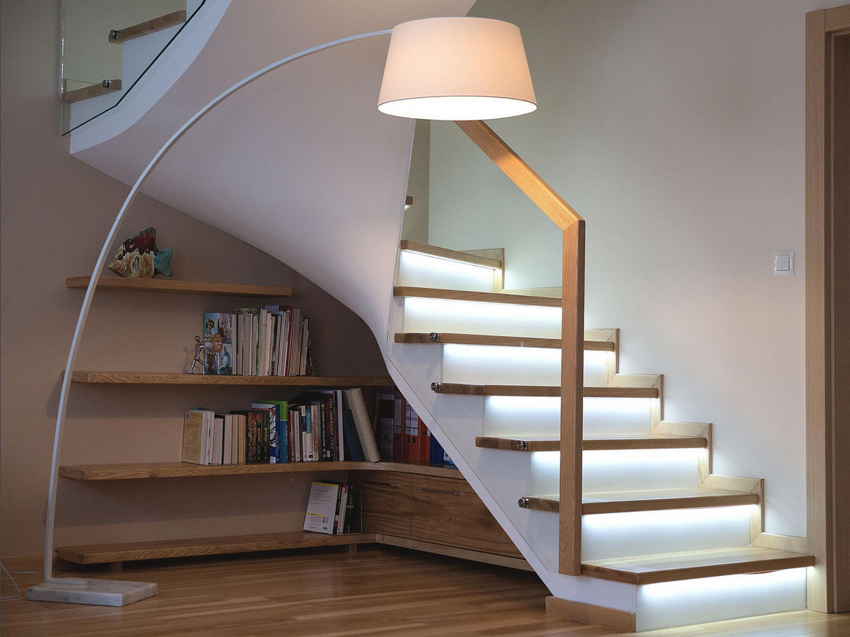 STEHLAMPE Benue 50/160/188 cm - Weiß, Metall (50/50/188cm) - Beliani