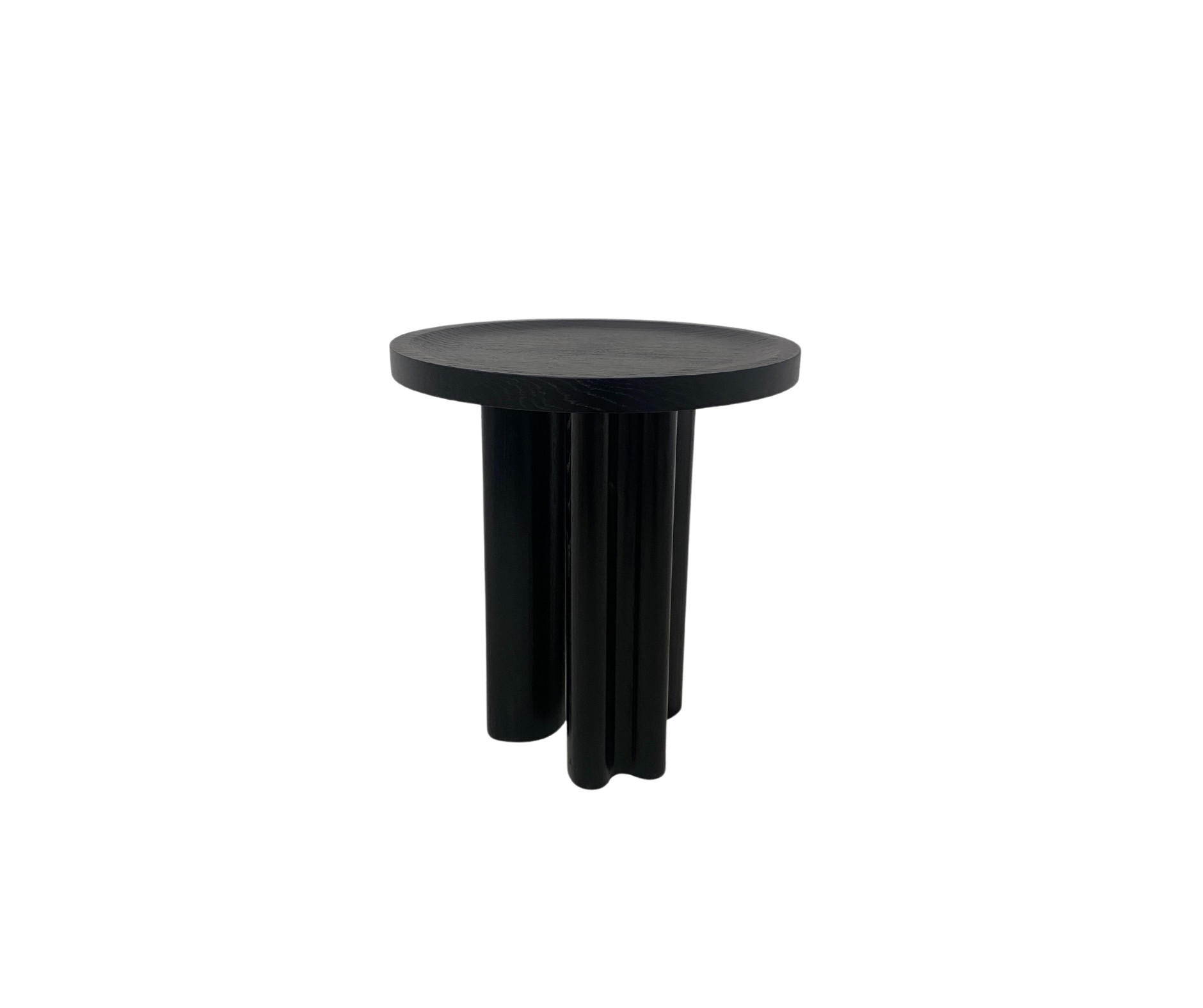 COUCHTISCH RONDE, Modern und Stabil Schwarz - Schwarz, Eichenholz/Holz (45/45/50cm) - Kaiser Möbel