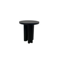 COUCHTISCH RONDE, Modern und Stabil Schwarz - Schwarz, Eichenholz/Holz (45/45/50cm) - Kaiser Möbel