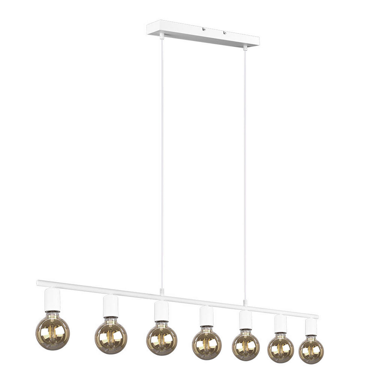 PENDELLEUCHTE VANNES Metall Weiß - Weiß, Metall (110/8/150cm)