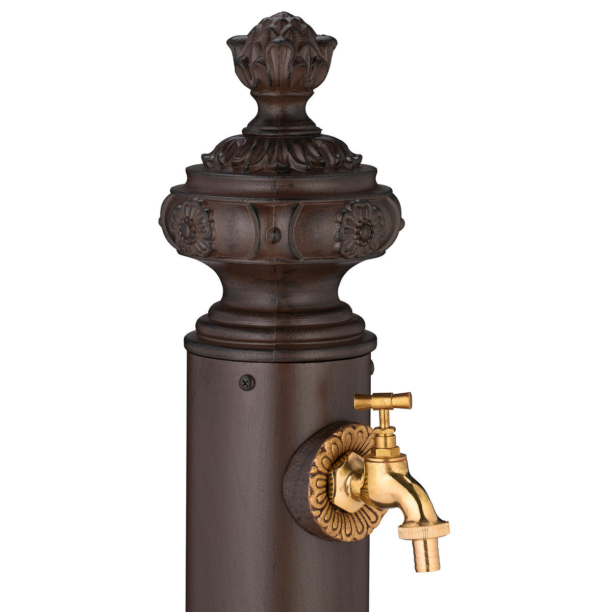 STANDBRUNNEN - Braun, Metall (24/20.5/87cm) - Relaxdays