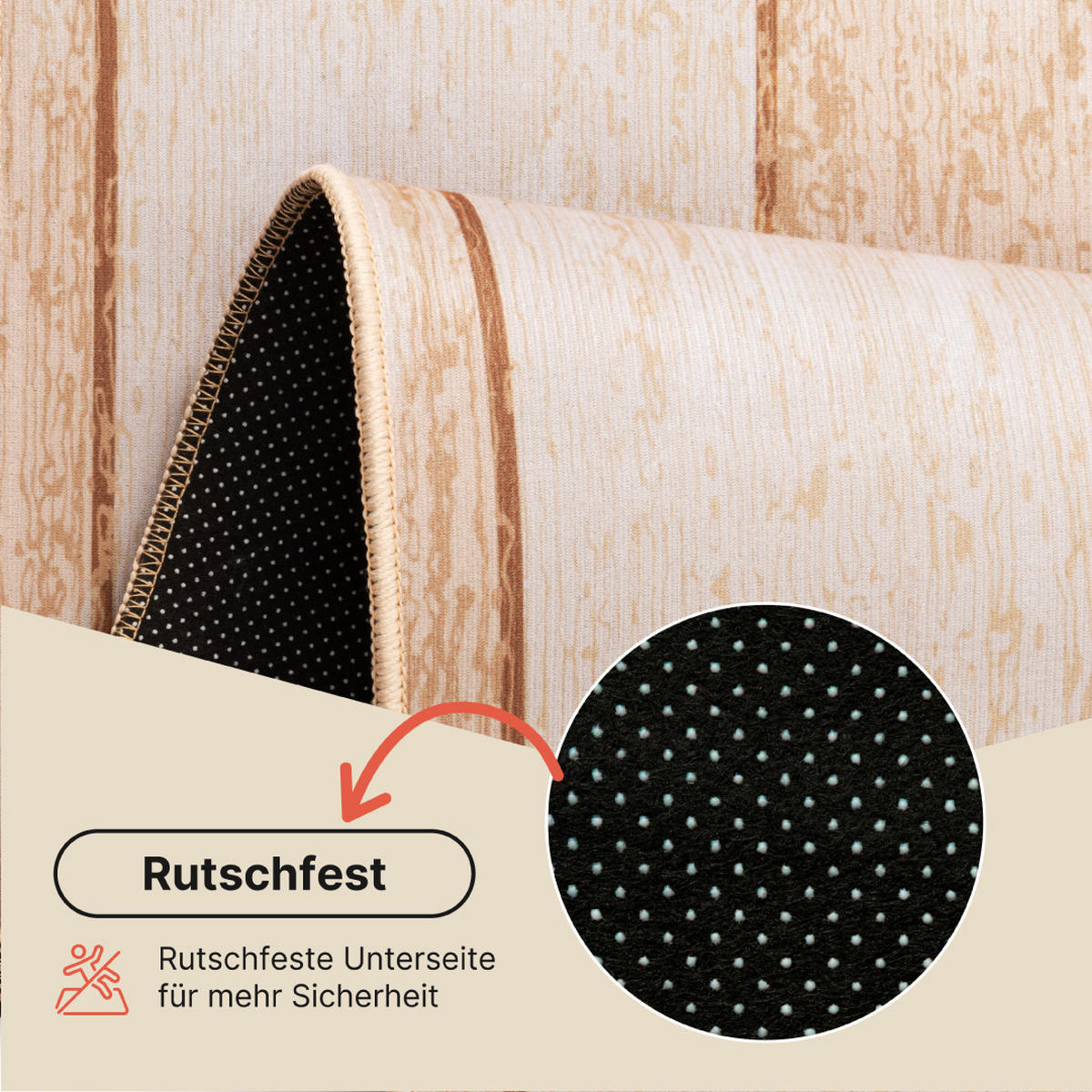 TEPPICH NORA Beige 180/250 cm - Beige, Textil (180/250cm) - Tapiso