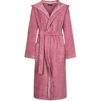 BADEMANTEL DAMEN KAPUZE LUXURY BASICS KAPUZE 827 BLUSH - 22 - Rosa, Textil (XSnull) - Cawoe