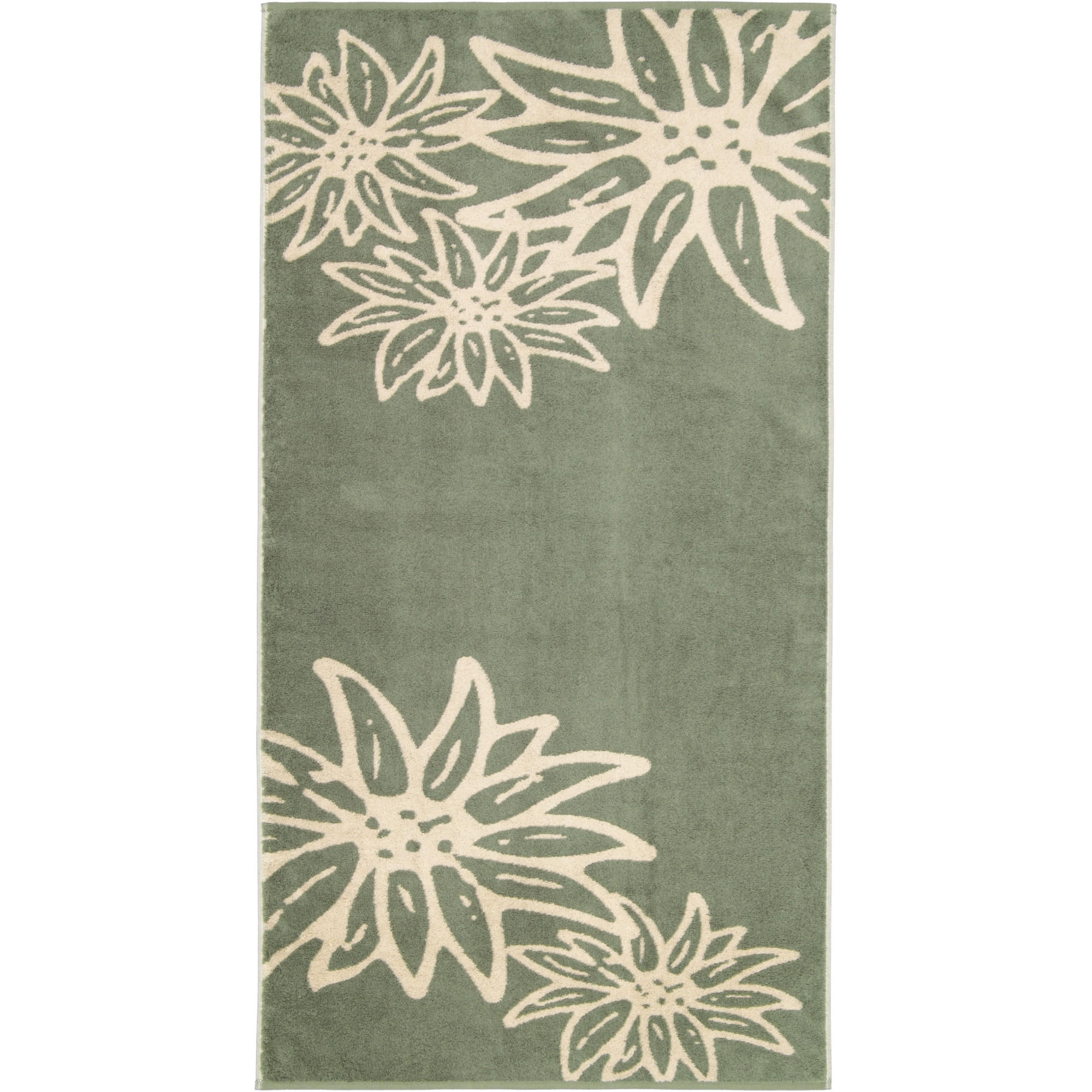 DUSCHTUCH ALPENCHIC EDITION EDELWEISS 6230 ZIRBE - 43 - Grün, Textil (70/140cm) - Cawoe