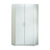 ECKSCHRANK 2 Türen - L95 cm - Weiß, Holzwerkstoff (95/198/95cm) - Calicosy