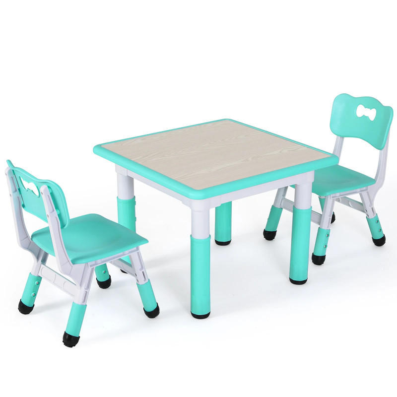 KINDERSITZGRUPPE Türkis Höhenverstellbar - Grün, Kunststoff (60/48/60cm) - Bextsrack