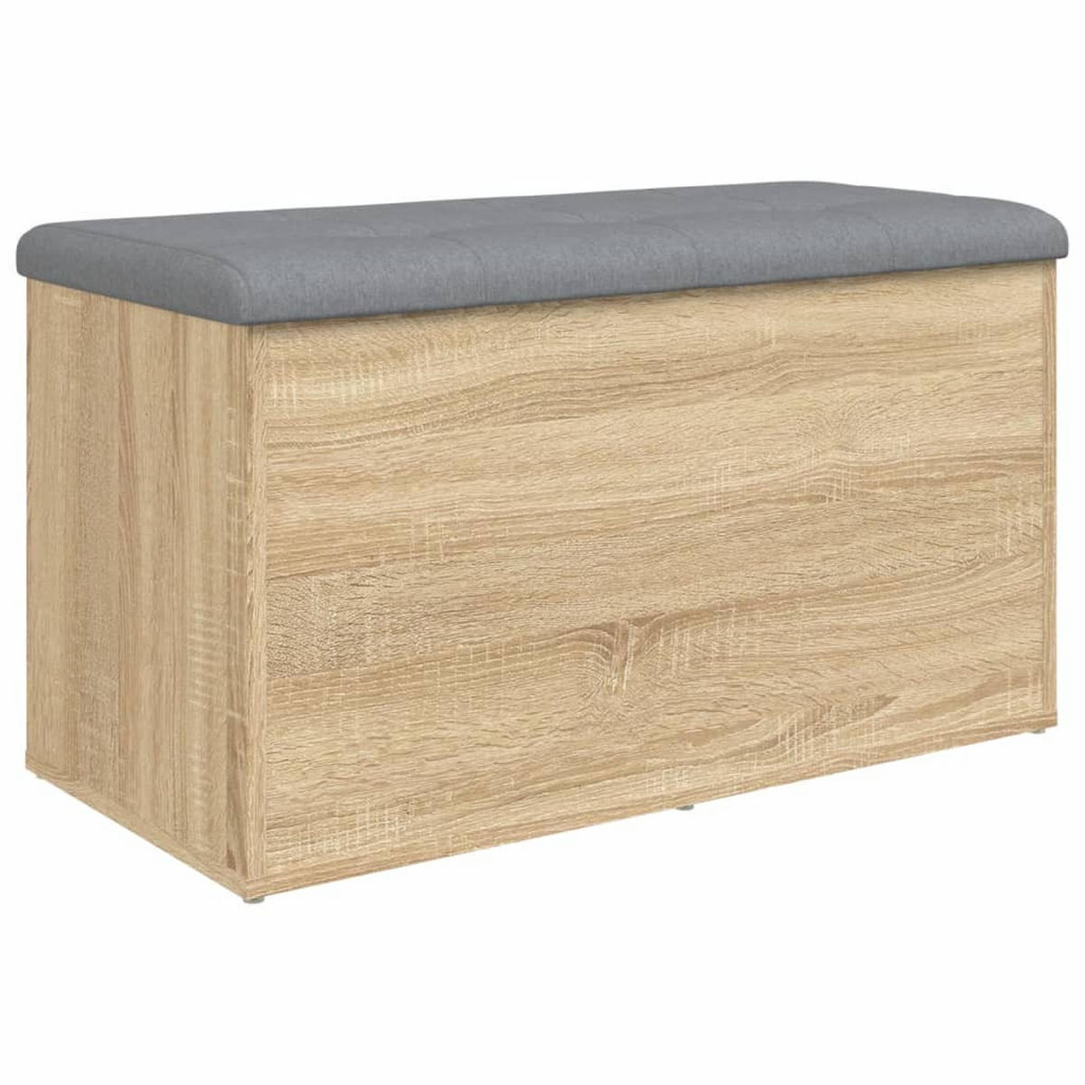 SITZBANK Jona mit Stauraum Sonoma-Eiche 82x42x45 cm - Sonoma Eiche, Holz (82/45/42cm) - DELUKE