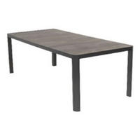 GARTENTISCH Castilla - Anthrazit - 220/100/74 cm - Dunkelgrau, Metall (220/100/74cm) - Lesli Living