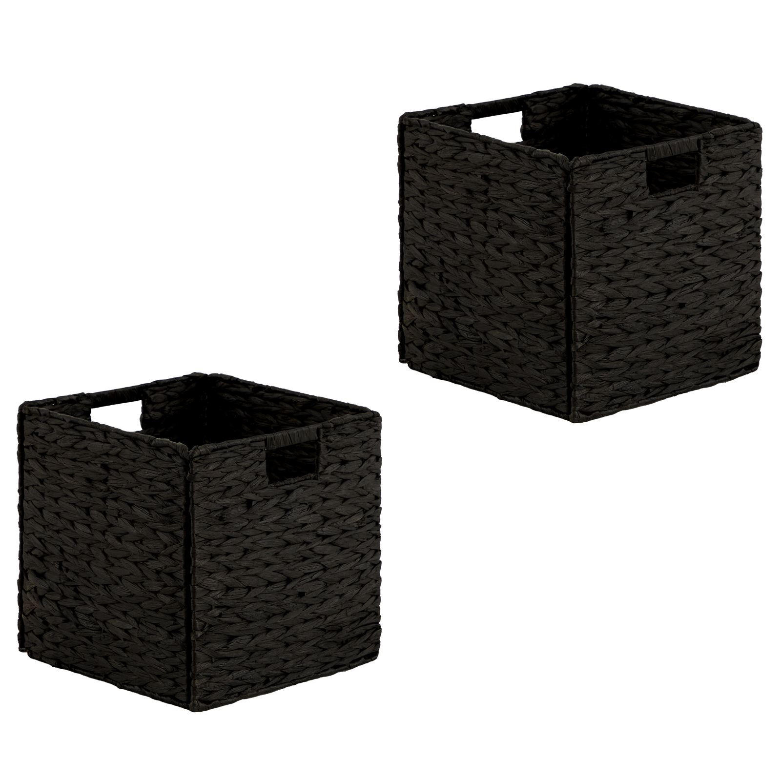 KORB CAO 2ER-SET - Schwarz, Naturmaterialien (32/32/32cm) - CARO-Möbel