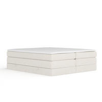 BOXSPRINGBETT Juniper Beige 200/200 cm - Beige/Schwarz, Holz/Holzwerkstoff (200/200cm) - Maison de Reve