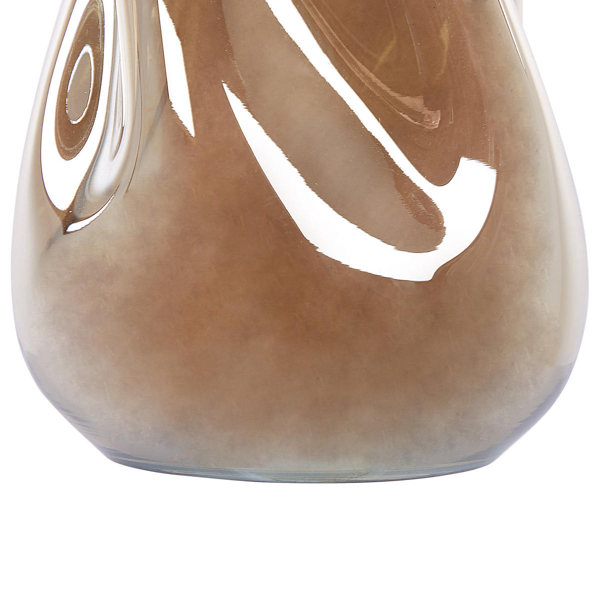 BLUMENVASE Glas braun Imeros - Braun, Glas (27cm) - Beliani