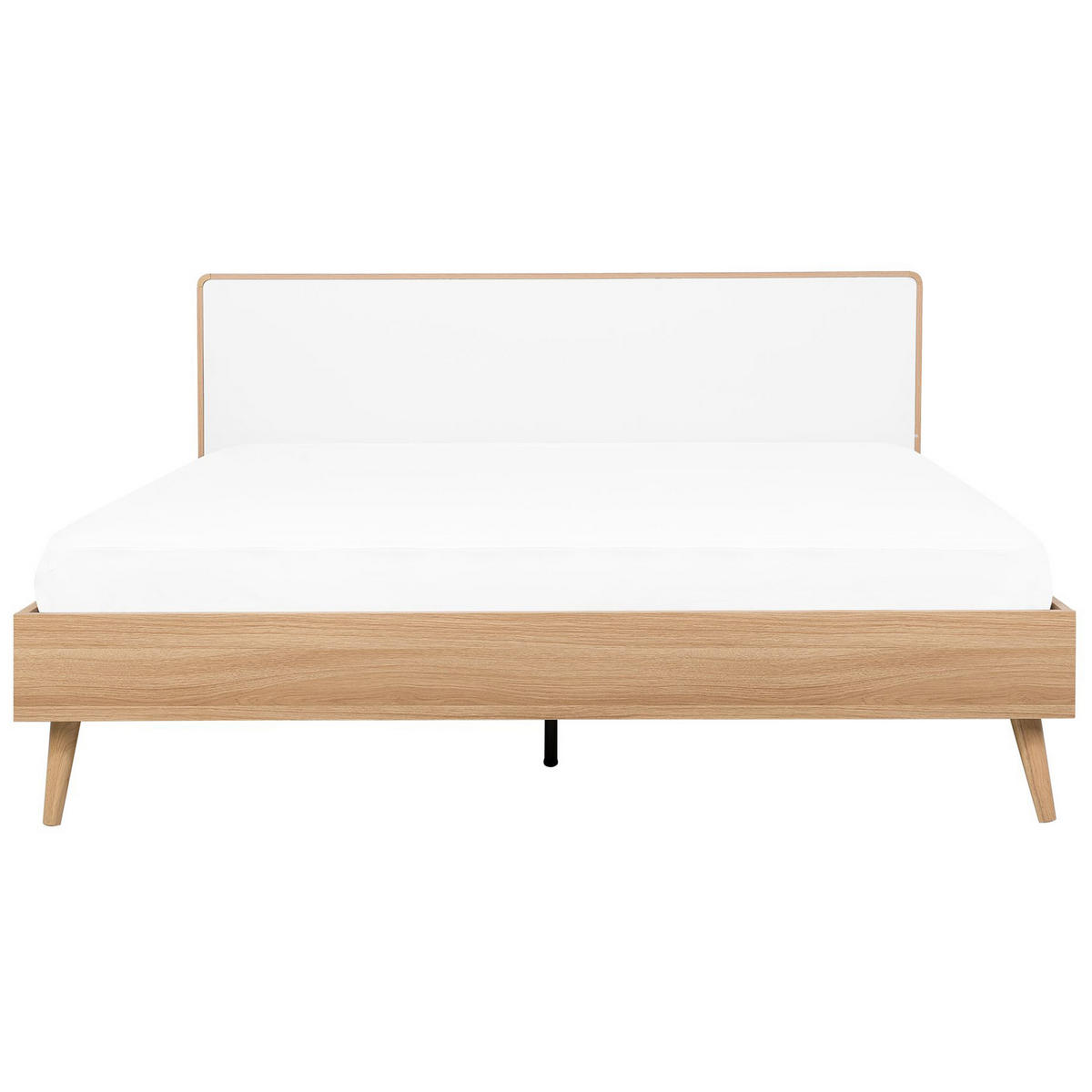 BETT mit Lattenrost 180x200 cm Heller Holzfarbton Serris - Hellbraun, Holzwerkstoff (180/200cm) - Beliani
