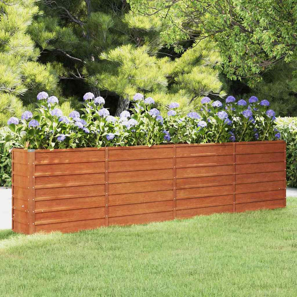 HOCHBEET Rostig 320/40/77 Cm Cortenstahl - Rostfarben, Metall (40/77/320cm) - vidaXL