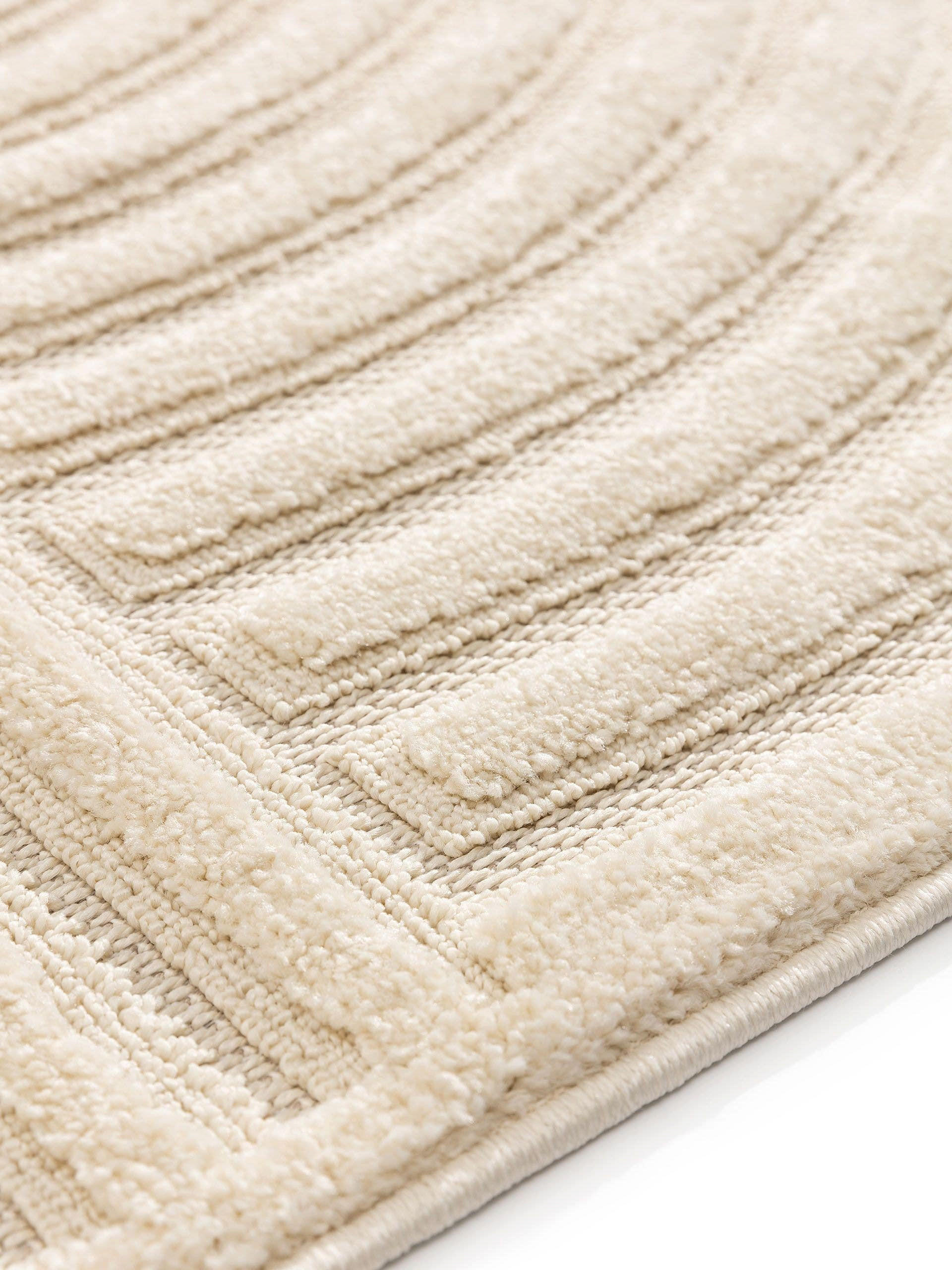 Thumbnail - benuta Teppich, Creme, Kunststoff, Rechteckig, 120x170 cm, pflegeleicht, Teppiche & Böden, Teppiche