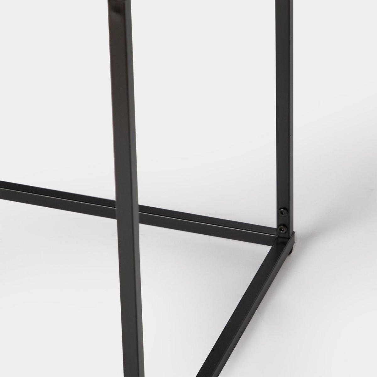 BEISTELLTISCH Ida Schwarz 45 cm x 53 cm 2er-Set - Schwarz, Metall (45/45/53cm) - Klast Home