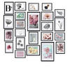 BILDERRAHMEN Blossom Kunststoff Schwarz (24tlg) - Schwarz, Kunststoff (26/2/35cm) - BoMoe