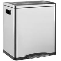ABFALLEIMER Silberfarben 1 Stück - Silberfarben, Metall (34.8/47.5/40cm) - GiPP