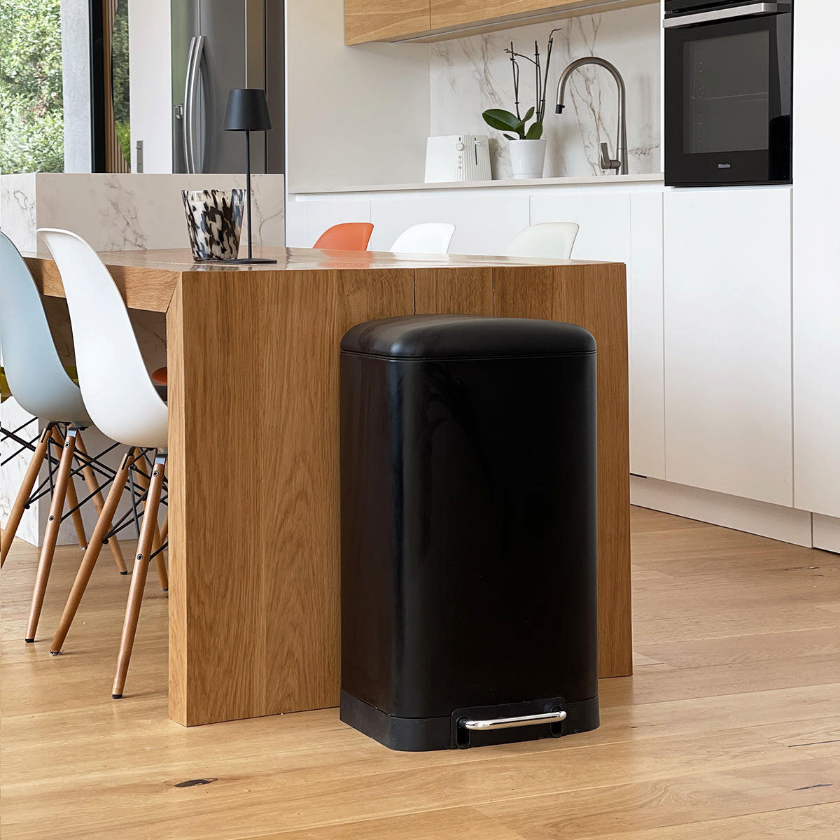 KÜCHENABFALLEIMER GREENWICH schwarz - Schwarz, Metall (35/67/38cm) - Kitchen Move