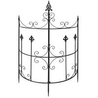 RANKGITTER 2er Set Metall Anthrazit - Anthrazit, Metall (73/123/33cm) - CLP