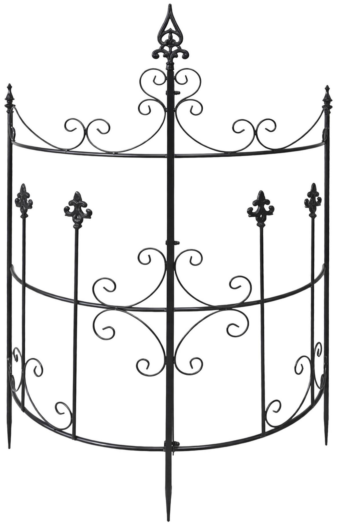 RANKGITTER Hugo 2er Set 73x33x123cm Metall Anthrazit Rankhilfe - Anthrazit, Metall (73/123/33cm) - DELUKE