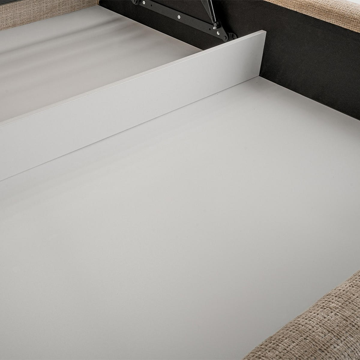 POLSTERBETT Giana mit Bettkasten 160×200, Cappuccino - Cappuccino, Holzwerkstoff (160/200cm) - Beautysofa