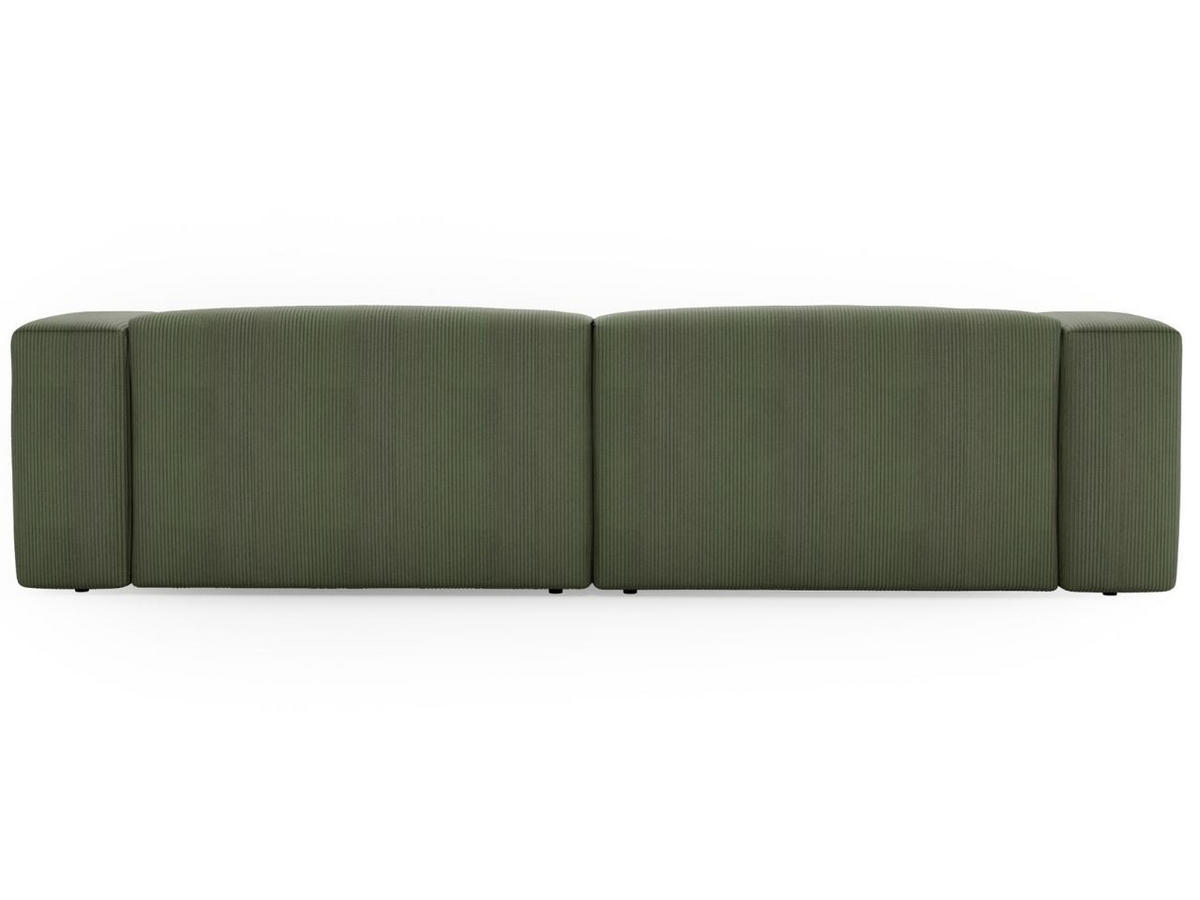 ECKSOFA Landi Grün Links - Schwarz/Grün, Kunststoff/Textil (180/240cm) - Graingold