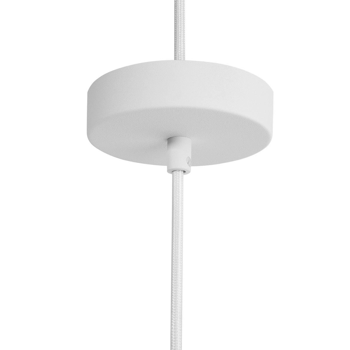 HÄNGELEUCHTE Cetina 40/40/129 cm - Weiß, Metall (40/40/129cm) - Beliani