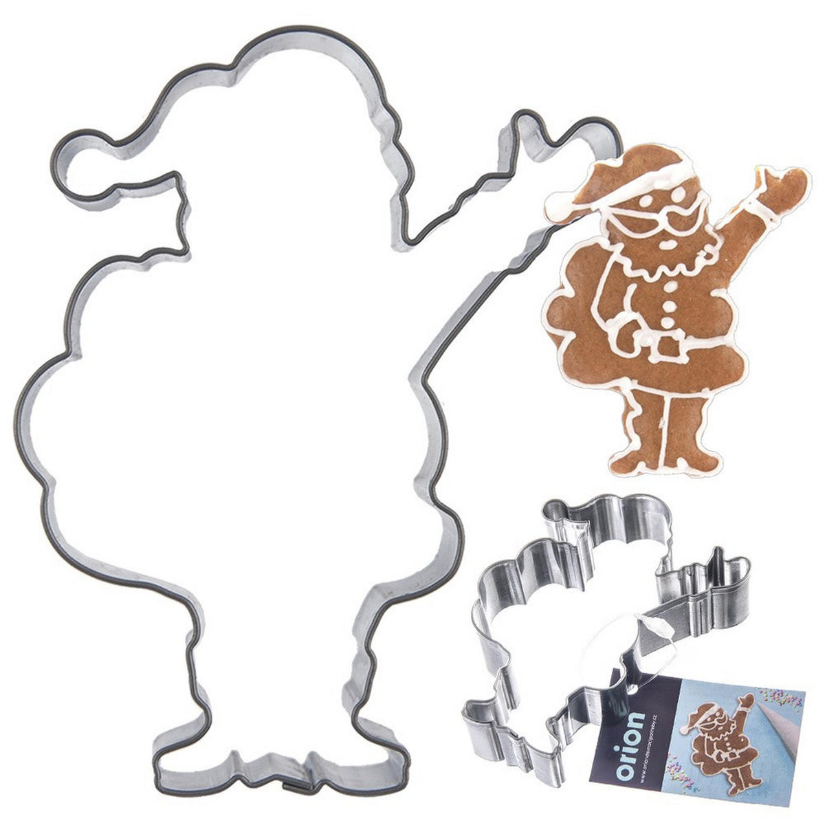 AUSSTECHFORM Nikolaus 7,3 cm Silber - Silberfarben, Metall (5.5/1.5/7.3cm) - Orion 