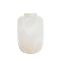 VASE Kobala Weiß Ø34/50 cm - Weiß, Glas (34/50cm) - Light & Living