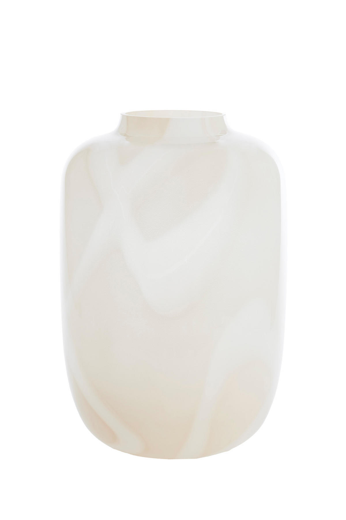 VASE Kobala Weiß Ø34/50 cm - Weiß, Glas (34/50cm) - Light & Living