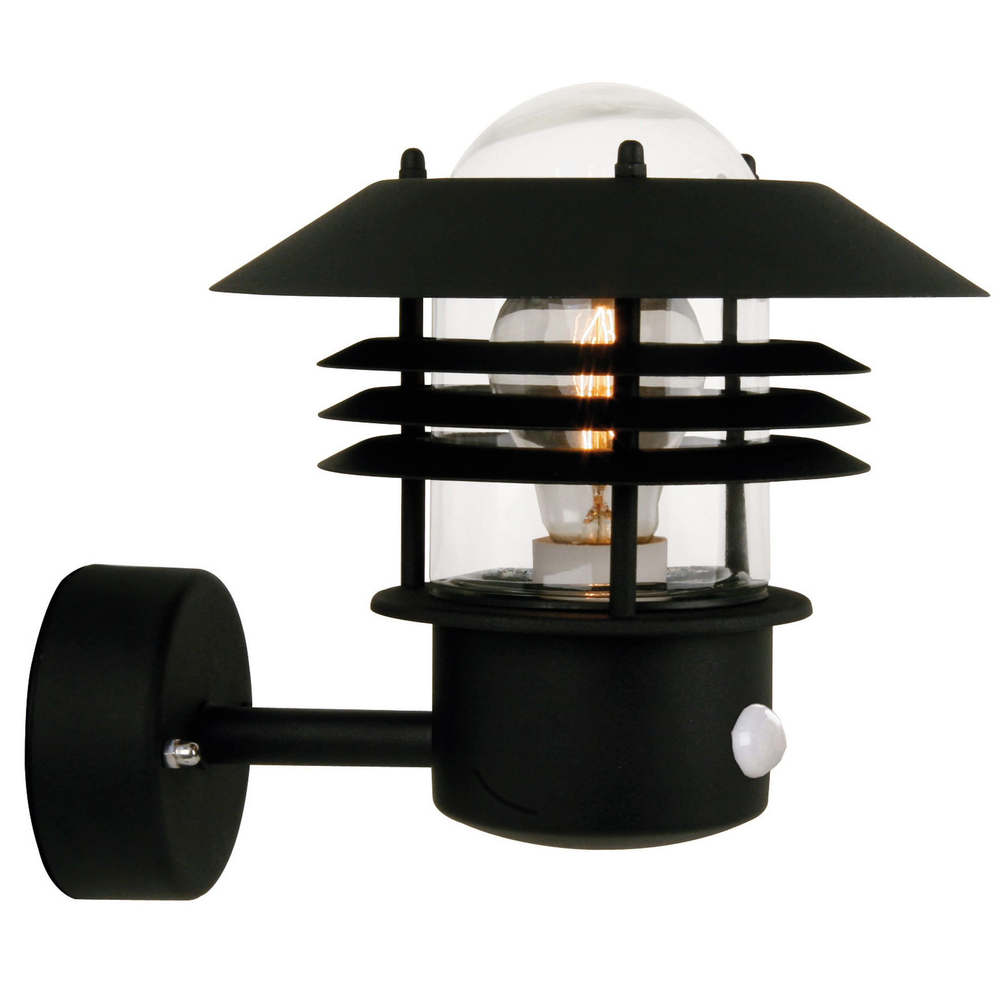 WANDLEUCHTE Vejers - Schwarz - 26.5/22/23 cm - Schwarz, Metall (22/23/23cm) - Nordlux