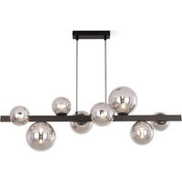 PENDELLEUCHTE Rose 90/25/160 cm - Schwarz, Metall (90/25/160cm) - ZMH