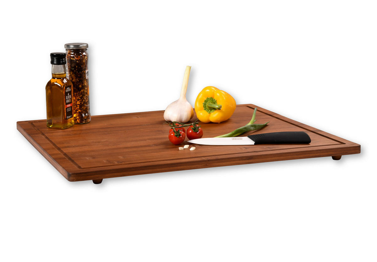 SCHNEIDEBRETT Bambus 50/56 cm - Braun, Naturmaterialien (50/56cm) - Kesper