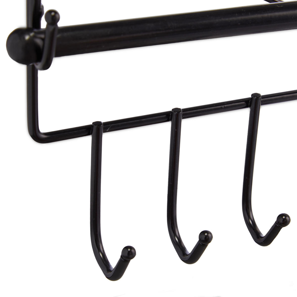 SCHMUCKHALTER Wand - Schwarz, Metall (36.5/30/3.5cm) - Relaxdays