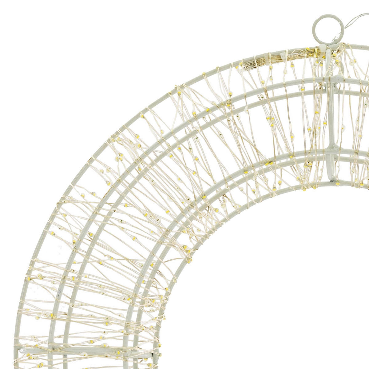 DEKORATIVER KRANZ LED Ø 50 cm - Goldfarben, Metall (8/50/50cm) - Home Styling Collection