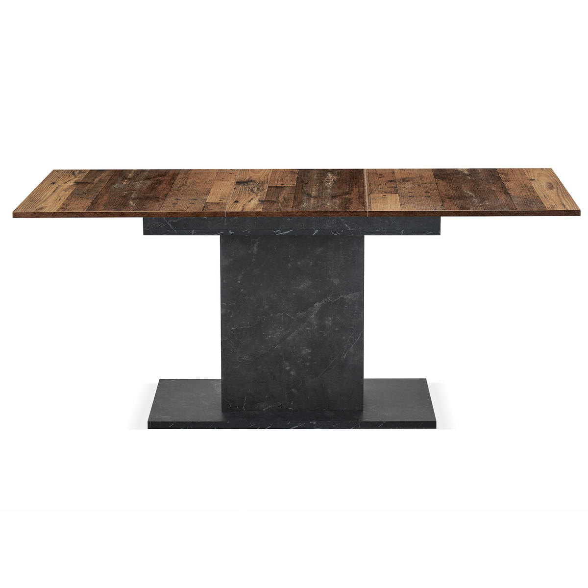 ESSTISCH BOSCO 120-160/80/76 cm - Anthrazit/Sonoma Eiche, Holzwerkstoff (80/120/76cm) - B&D Home