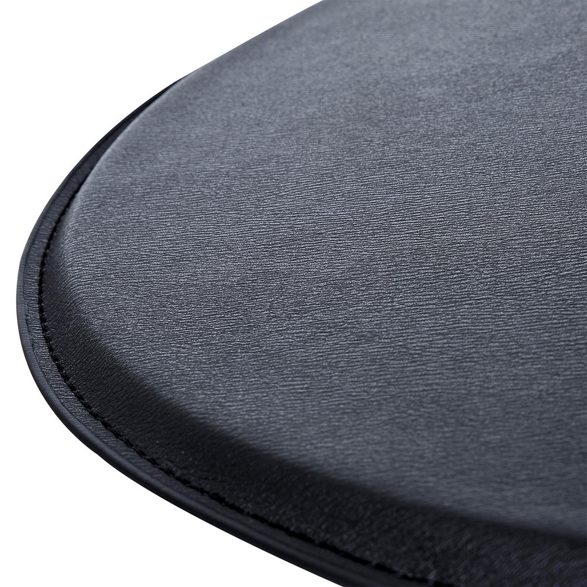 STEHTISCH 63/67-93 cm Schwarz mit Kunstleder und Chromsockel höhenverstellbar - Schwarz, Holzwerkstoff (63/63/93cm) - OKWISH