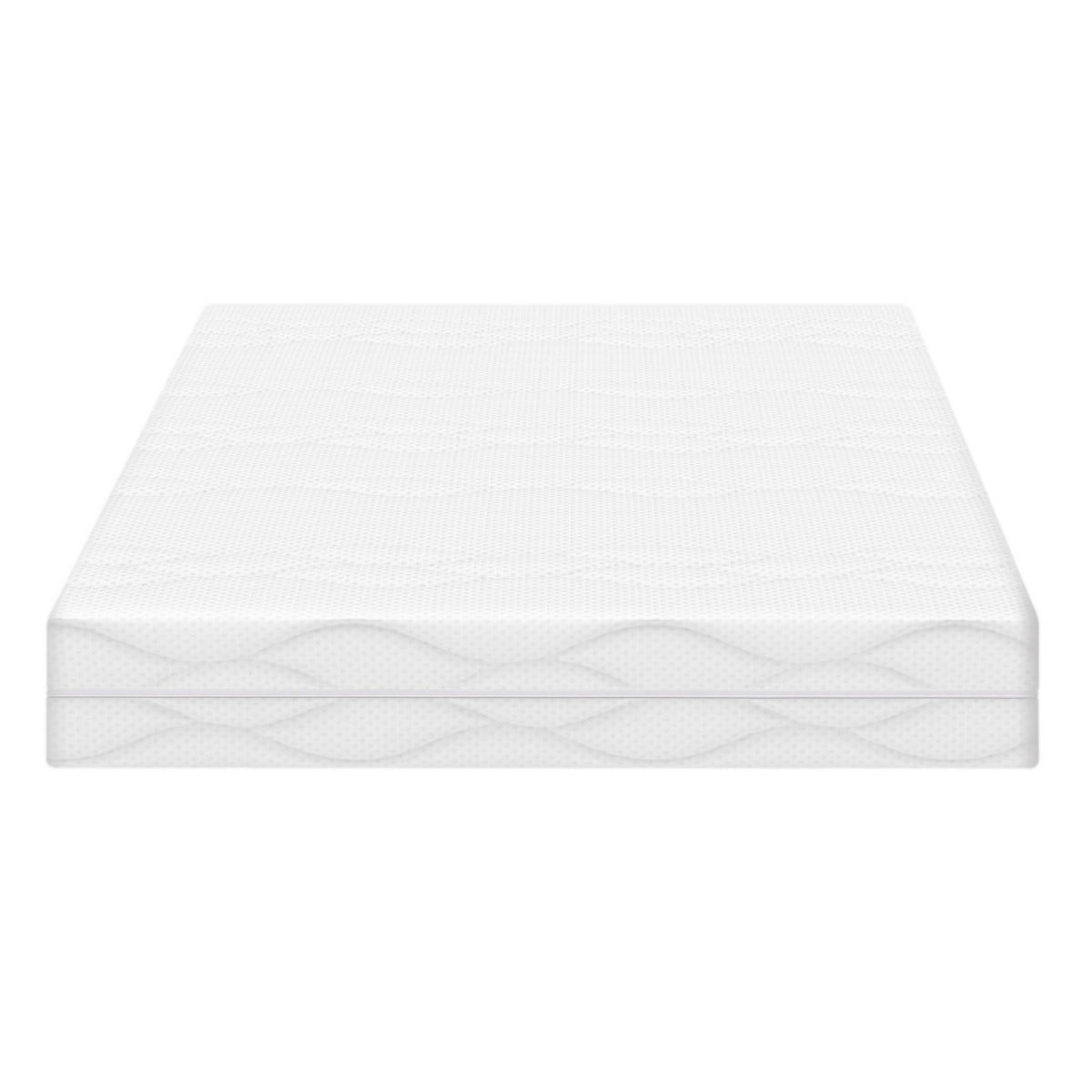 TASCHENFEDERKERNMATRATZE 90/200 cm Weiß + Grau 20 cm hoch, Härtegrad H3 - Weiß, Textil (90/200cm) - Oxeza