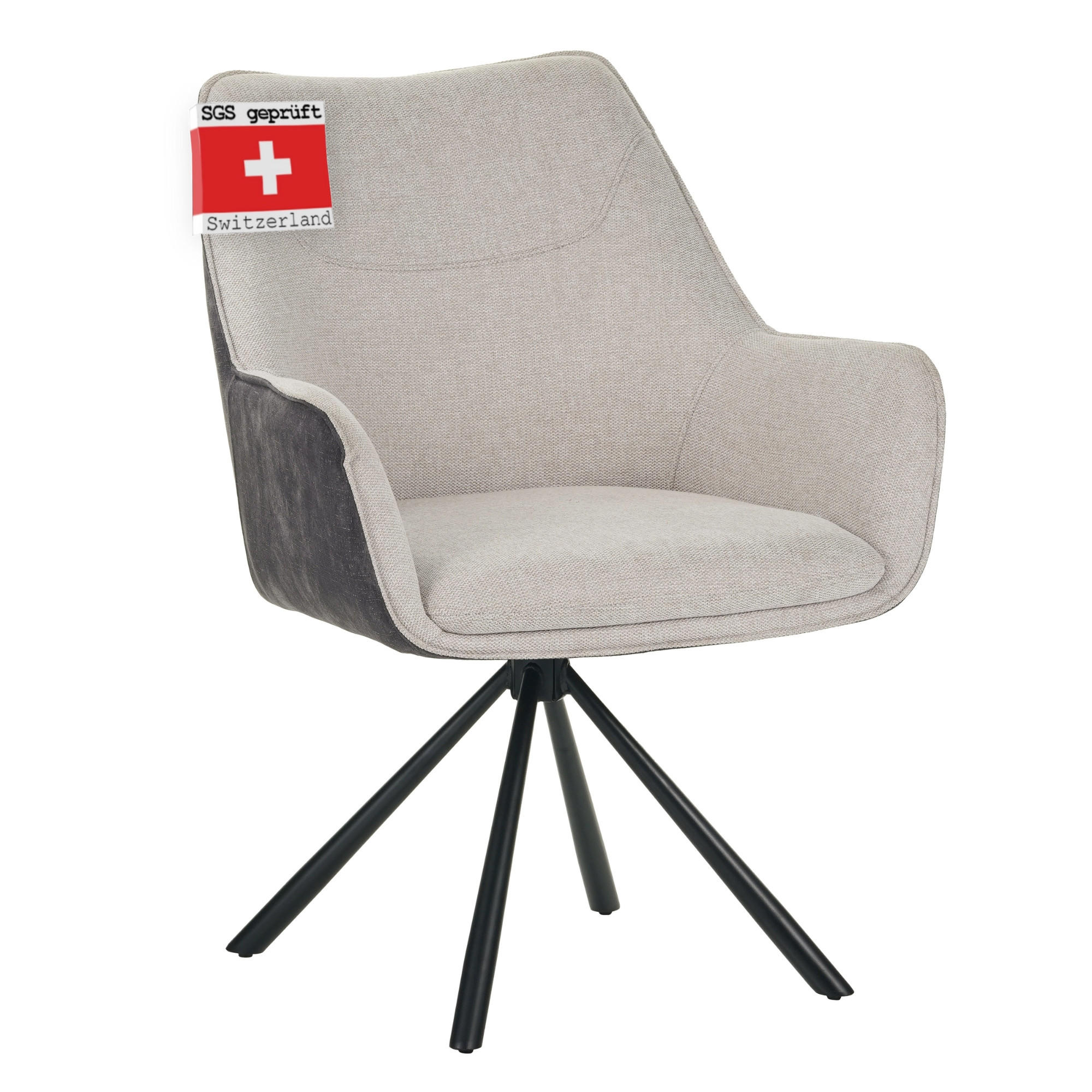 DREHSTUHL ZADAR - Beige, Metall (63/86/64cm) - Albatros
