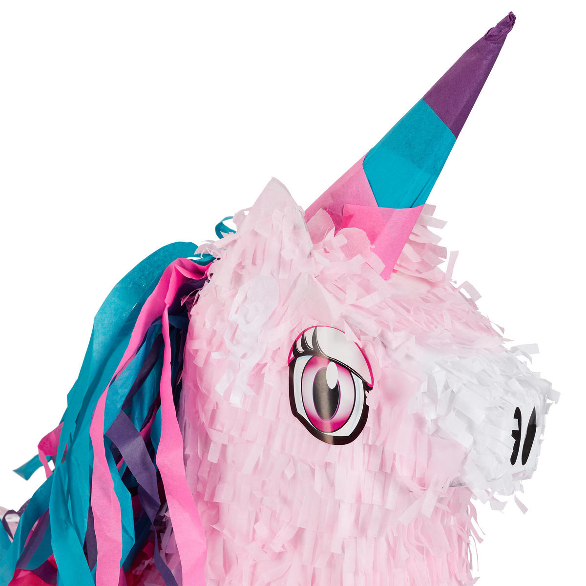PINATA Einhorn - Rosa, Papier/Wellpappe (40/54/13cm) - Relaxdays