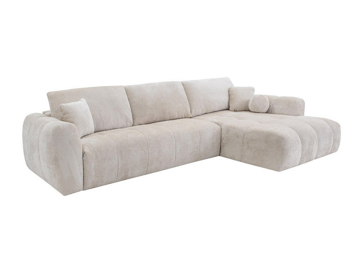 SCHLAFSOFA - 5 Personen - stoff - beige Brivano - Beige, Kunststoff/Textil (310/80/180cm) - Vente-Unique